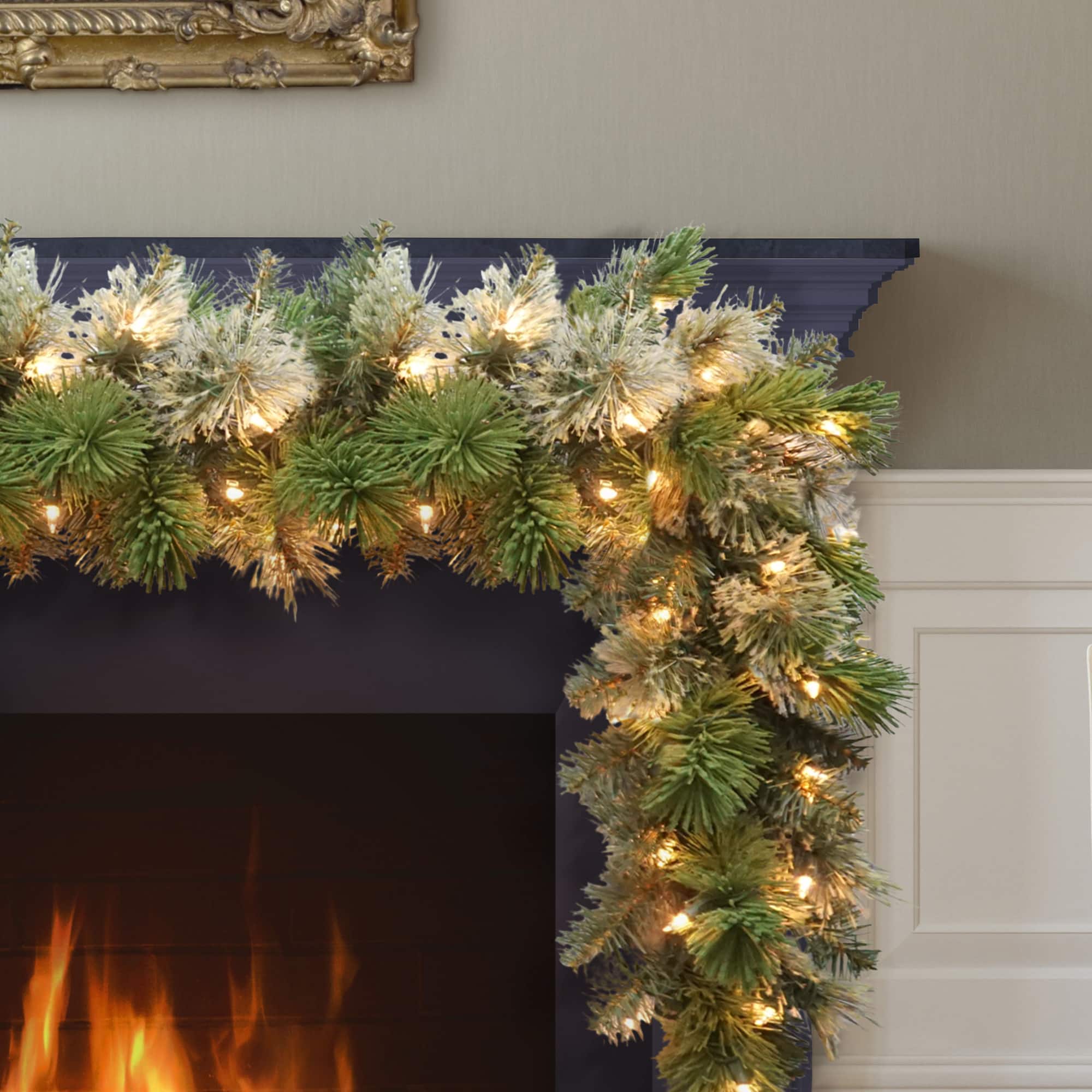 9ft. Pre-Lit Oklahoma Pine Artificial Garland